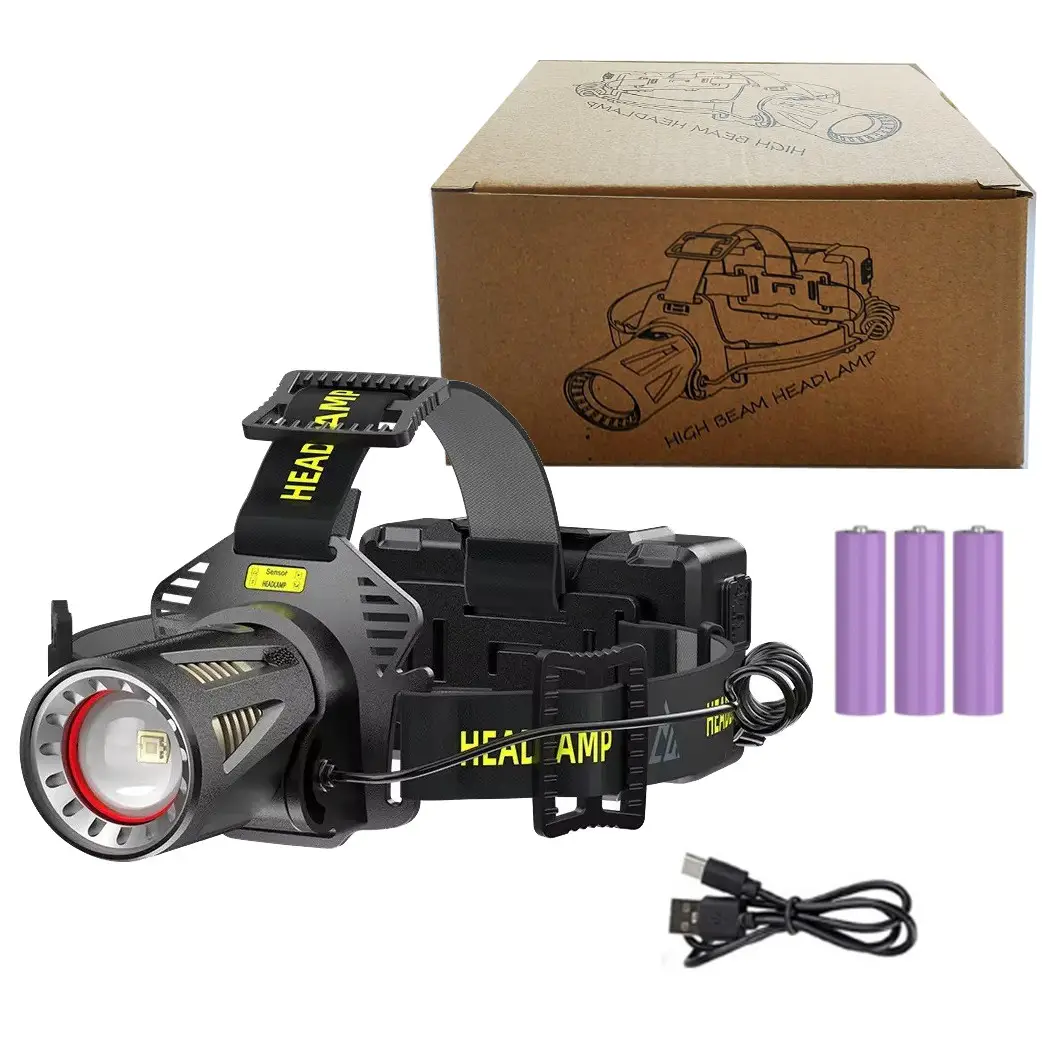 Фонарь налобный H610-white laser led PM50-TG Motion Sensor 3x18650 ЗУ Type-C (ML-05144) - фото 9 Фонарь налобный H610-white laser led PM50-TG Motion Sensor 3x18650 ЗУ Type-C (ML-05144) - фото 9