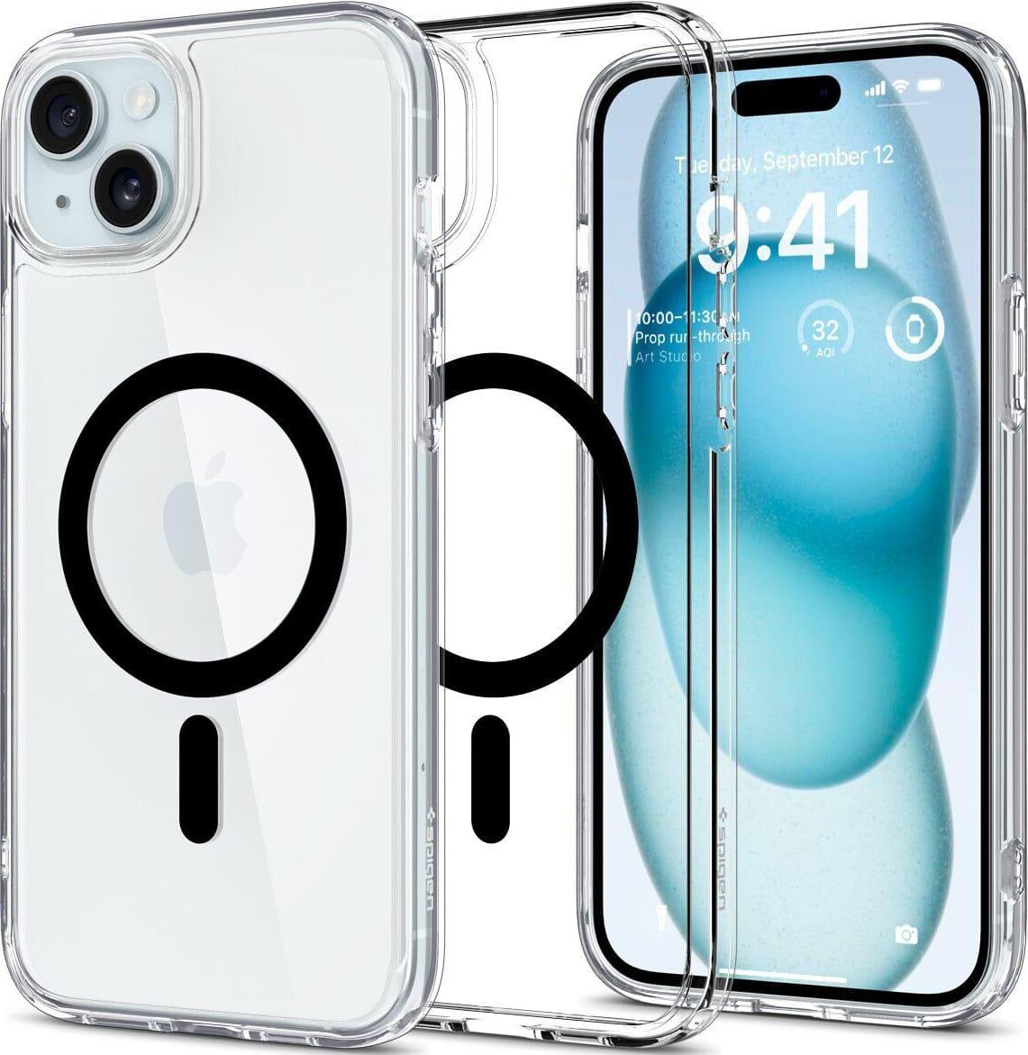 Чехол противоударный Spigen Ultra Hybrid MagSafe MagFit для Iphone 14 Plus/15 Plus 6,7" Graphite ACS06661 Чехол противоударный Spigen Ultra Hybrid MagSafe MagFit для Iphone 14 Plus/15 Plus 6,7" Graphite ACS06661