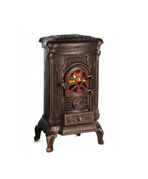 Печь-буржуйка чугунная Koza Ingrid Ambra с варочной поверхностью 9 кВт (PR-KOZGOL)