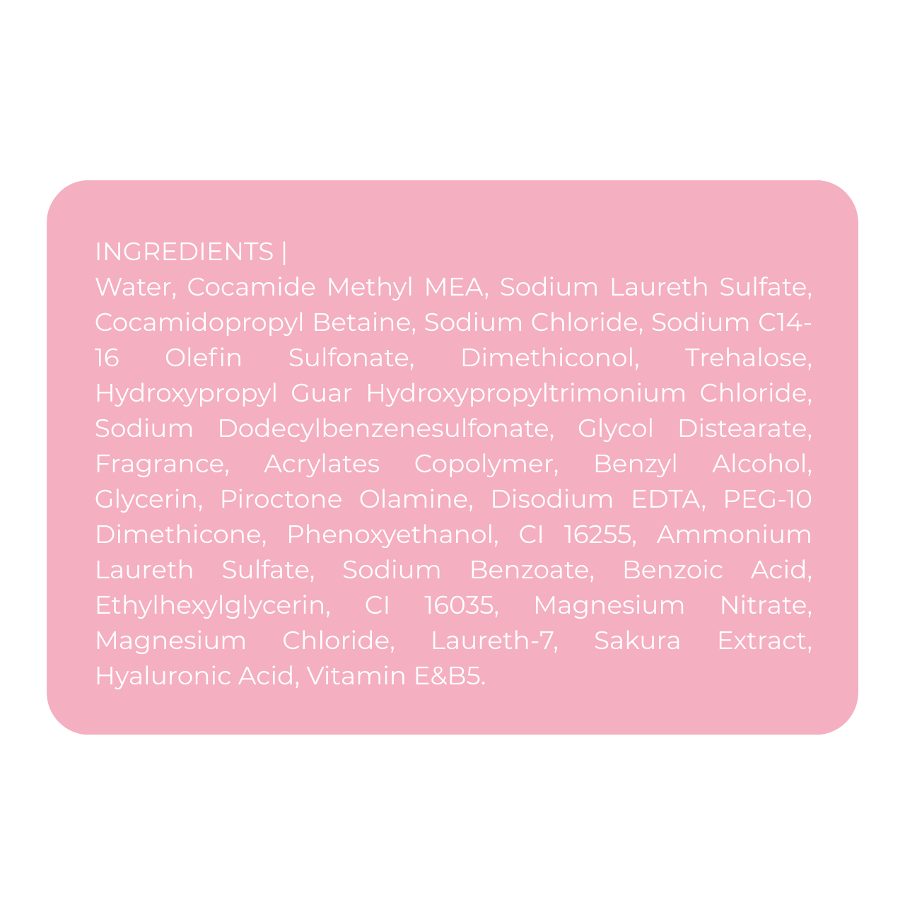 Шампунь для волос увлажняющий Bogenia Sakura с гиалуроновой кислотой (BG434001) - фото 2 Шампунь для волос увлажняющий Bogenia Sakura с гиалуроновой кислотой (BG434001) - фото 2