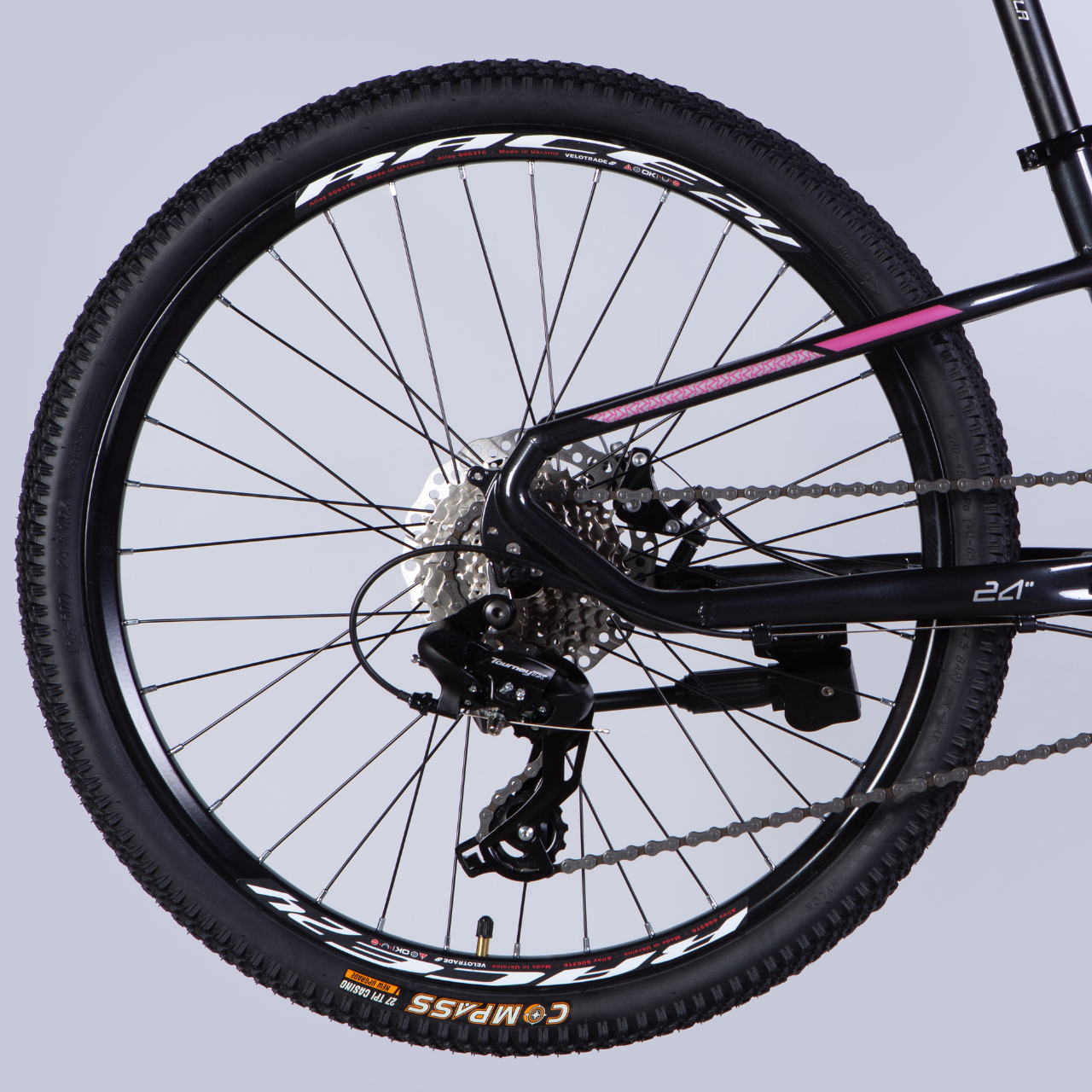 Велосипед підлітковий Formula F-1 DD CS AL 24" 11" 2025 Рожево-чорний - фото 2 Велосипед підлітковий Formula F-1 DD CS AL 24" 11" 2025 Рожево-чорний - фото 2