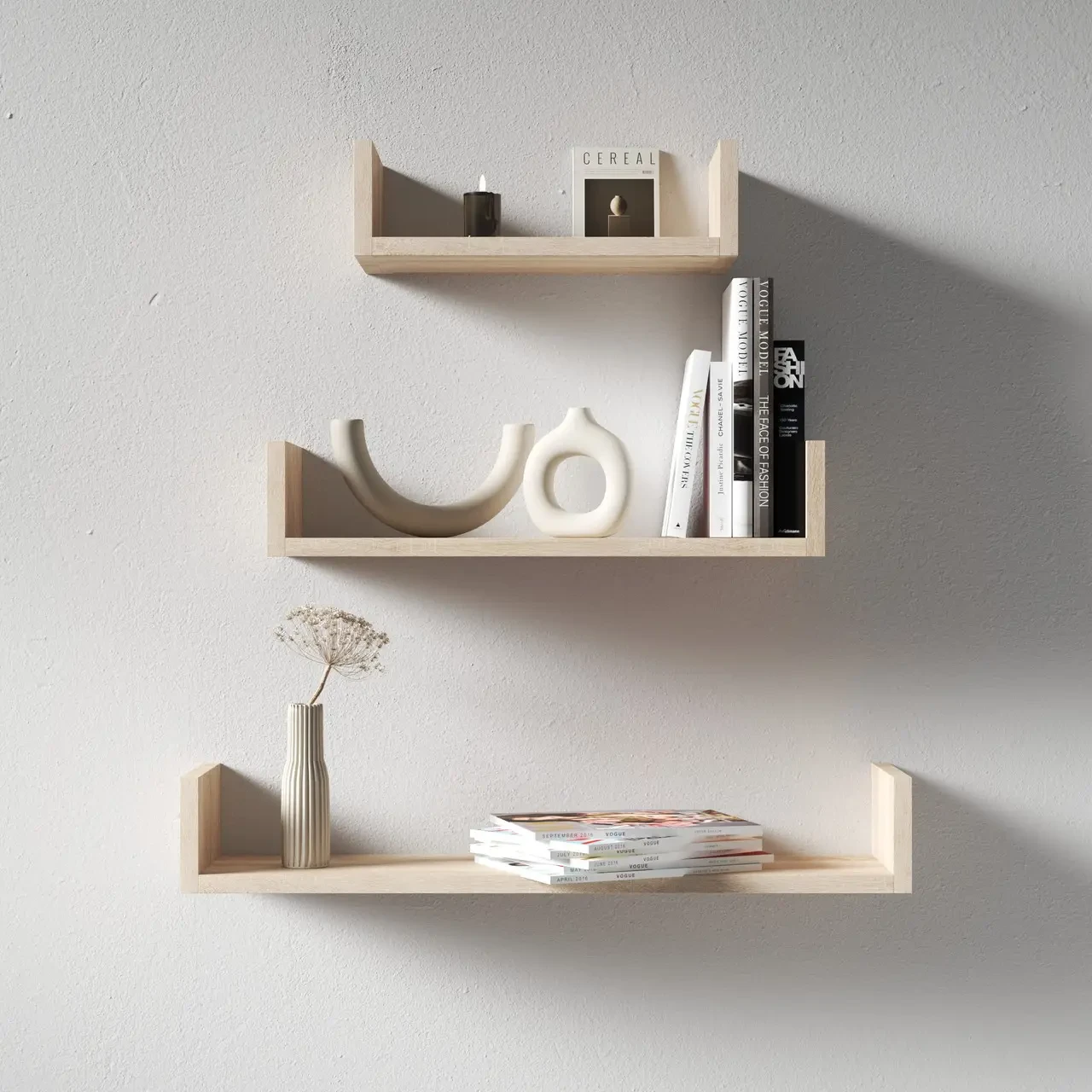 Комплект навесных полок NP-01 Дуб Сонома (NP-01D)