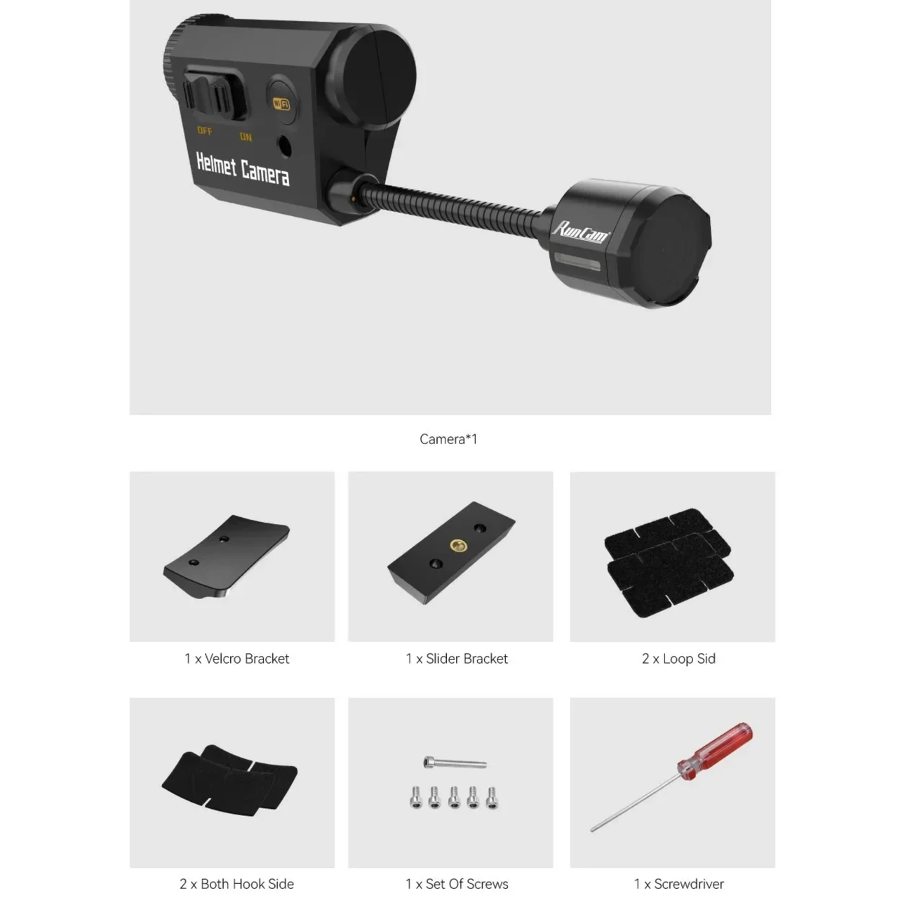 Экшн-камера тактическая на шлем RunCam Full HD 1920х1080 60 кадров в секунду со встроенным WiFi (2831586229) - фото 4 Экшн-камера тактическая на шлем RunCam Full HD 1920х1080 60 кадров в секунду со встроенным WiFi (2831586229) - фото 4