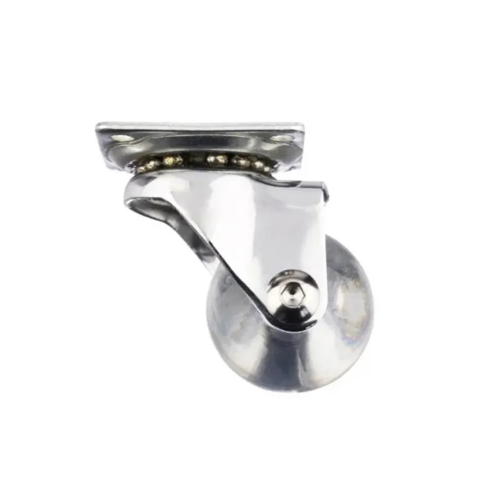 Меблевий ролик Sigma силіконовий Прозорий d 35 мм з майданчиком без стопора (RL1290)