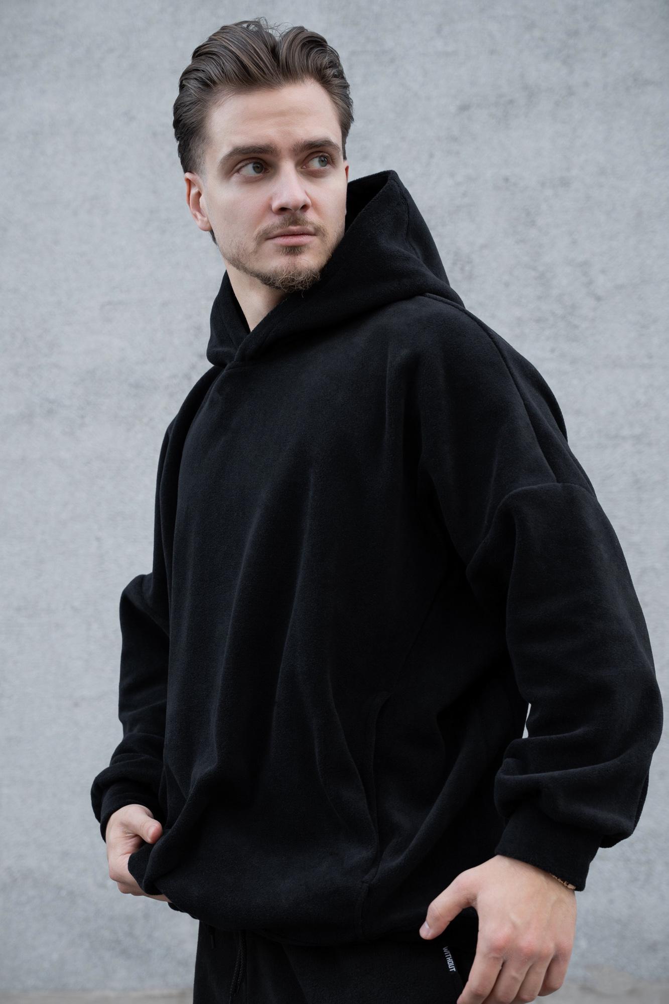 Худи Оверсайз с капюшоном Without Brand Soprano Black (8055980) - фото 1 Худи Оверсайз с капюшоном Without Brand Soprano Black (8055980) - фото 1