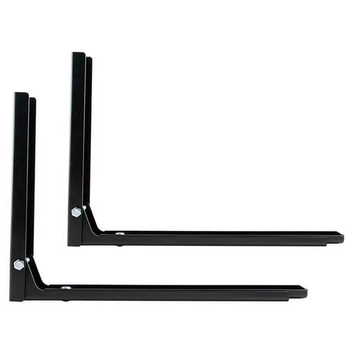 Крепление кронштейн Muller для микроволновой печи 2 шт. Черный (58737) - фото 2 Крепление кронштейн Muller для микроволновой печи 2 шт. Черный (58737) - фото 2