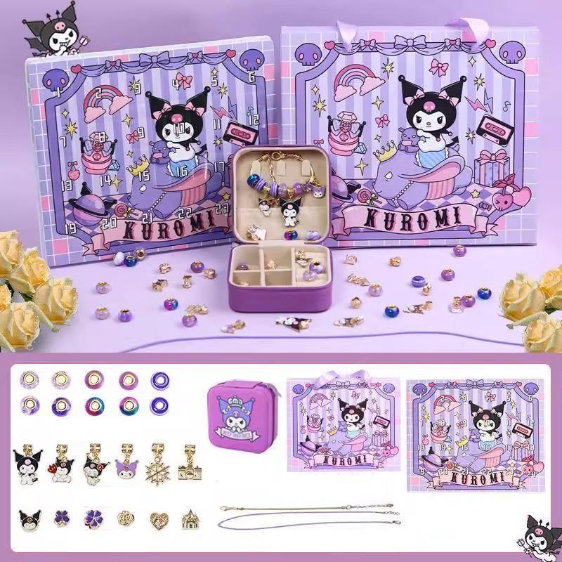 Набір для творчості для створення шарм браслетівта кольє Адвент-календар Куромі Фіолетовий