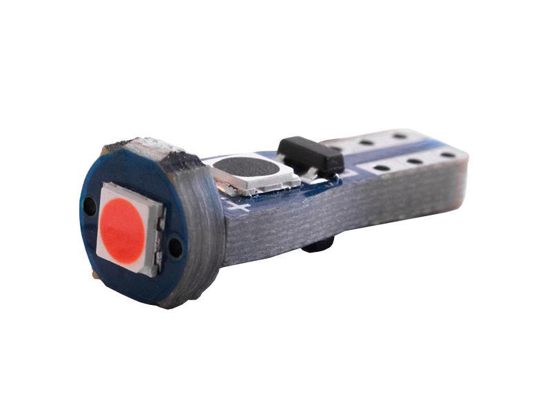 Автомобильная лампа светодиодная LEDUA T5-3030-1 SMD 1 кристалл 12V Красный (2710) Автомобильная лампа светодиодная LEDUA T5-3030-1 SMD 1 кристалл 12V Красный (2710)