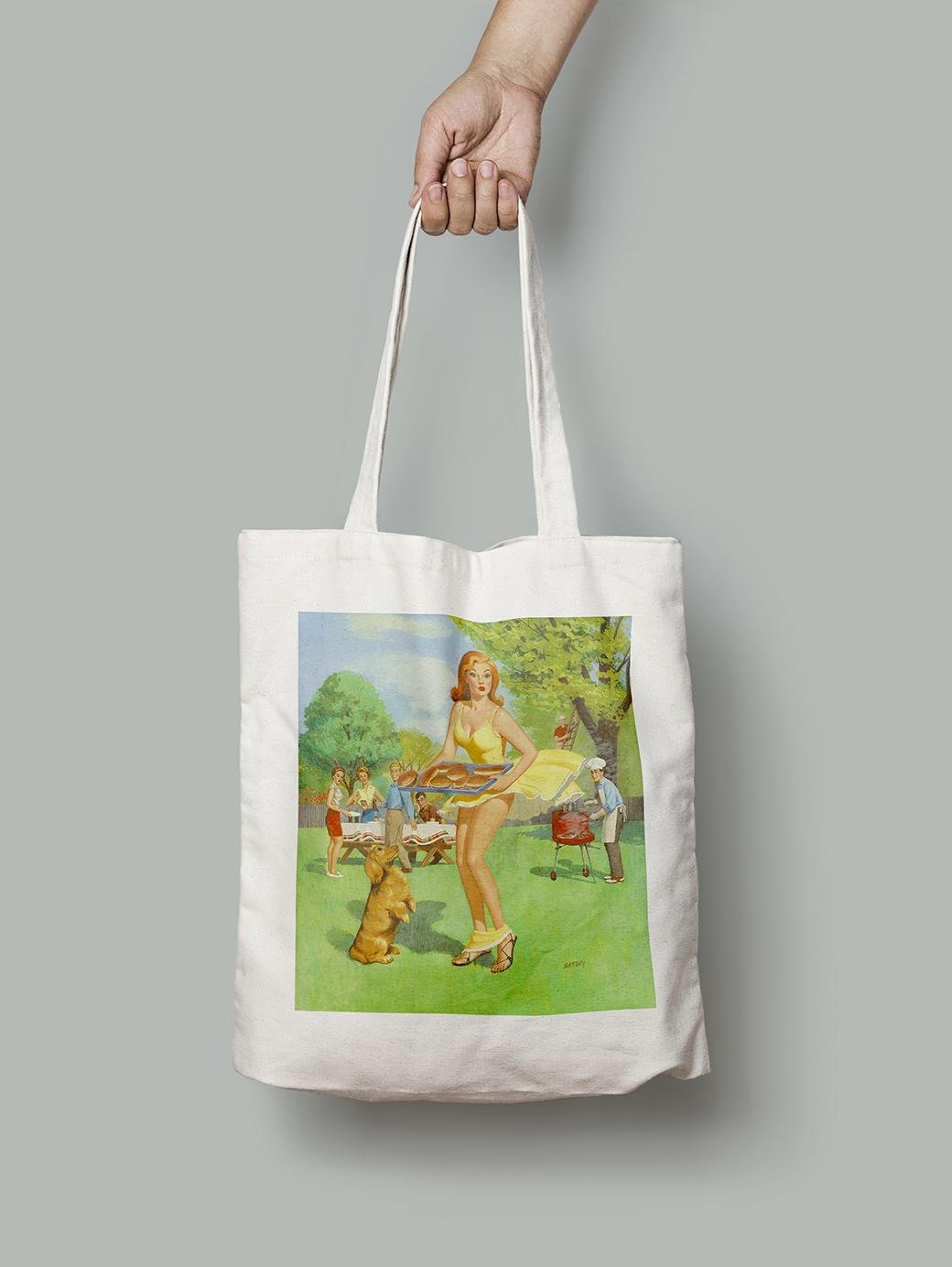 Эко-сумка Трусики падение 1960-е шопер (pin_up010162_Bag)