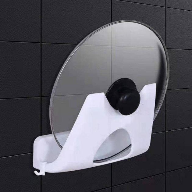 Підставка для кришок на стіну Multifunctional storage pot cover rack Білий (MX-00007475) - фото 2 Підставка для кришок на стіну Multifunctional storage pot cover rack Білий (MX-00007475) - фото 2