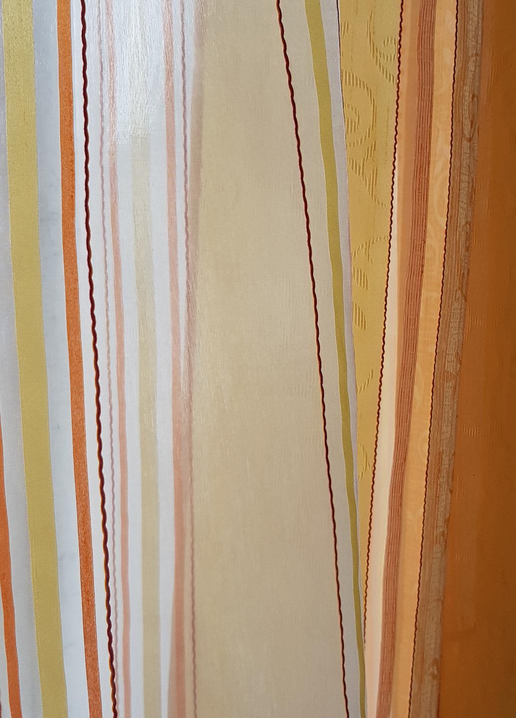 Комплект штор и тюль к подоконнику Firanka Line карниз 250 см Оранжевый (71_4к) - фото 3 Комплект штор и тюль к подоконнику Firanka Line карниз 250 см Оранжевый (71_4к) - фото 3