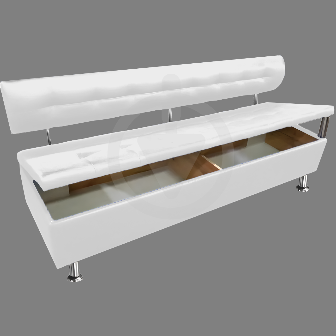 Диван офисный с нишей AVVS для ожидания/приемной 200 см с ножками 14 см Белый (25808391) - фото 2