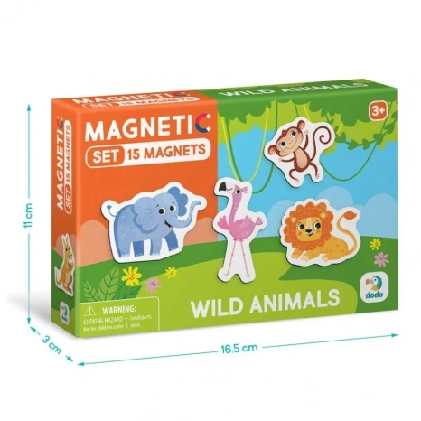 Набор диких животных магнитов Dodo 200259 15 шт. (3258) - фото 3 Набор диких животных магнитов Dodo 200259 15 шт. (3258) - фото 3