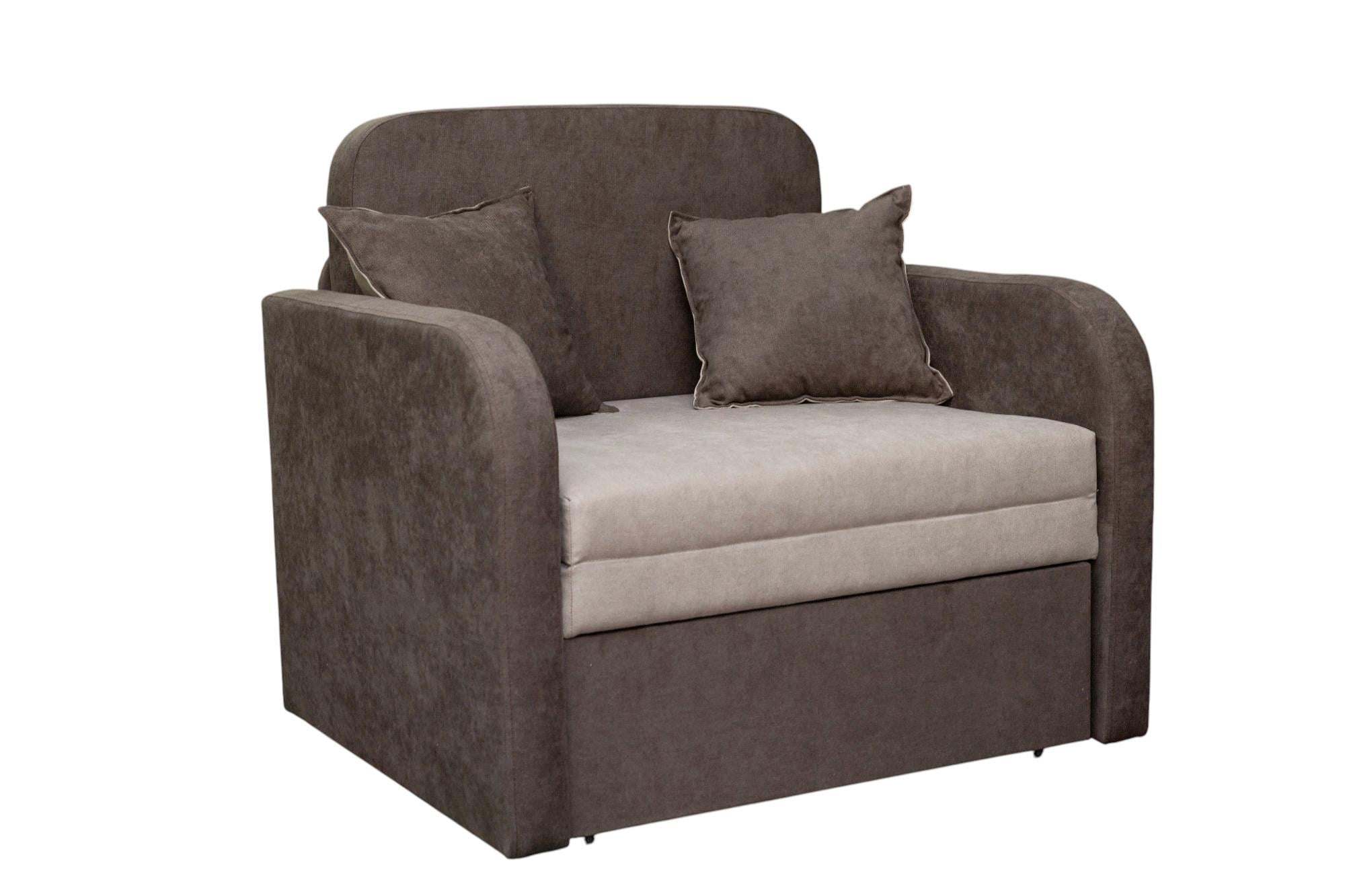 Диван-малютка Карлсон 80 80х195 см Коричневый/Бежевый (29903160)