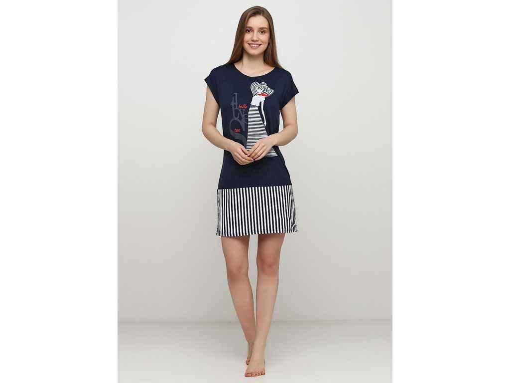 Платье женское Трикомир 040402089 р. 44 Темно-синий (844870)