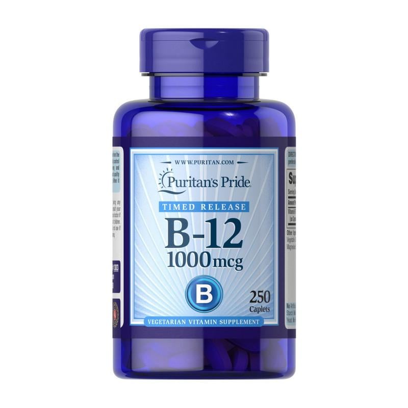 Витамин Цианокобаламин Puritan's Pride Vitamin B-12 1000 мкг Time Release 250 капс. (11603-01)