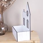 Кашпо самозбірне Будиночок з димоходом МДФ (2369-3) - фото 2 Кашпо самозбірне Будиночок з димоходом МДФ (2369-3) - фото 2