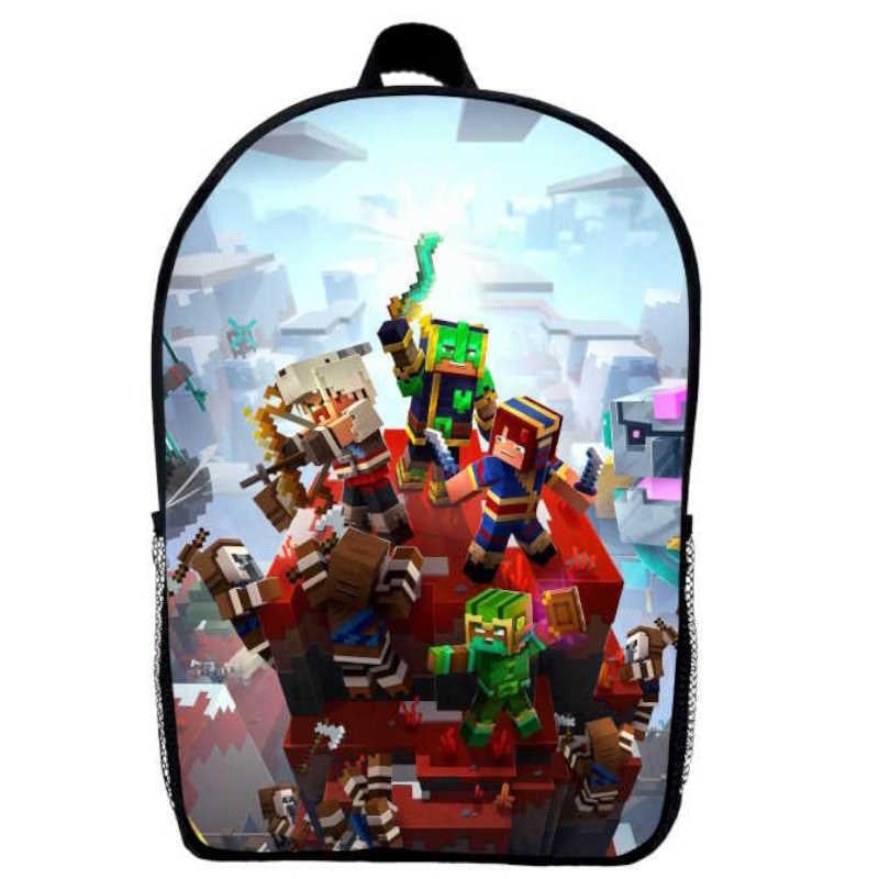 Школьный рюкзак детский с принтом Minecraft M018 29х21х9 см 5 л Черный (2181713734)