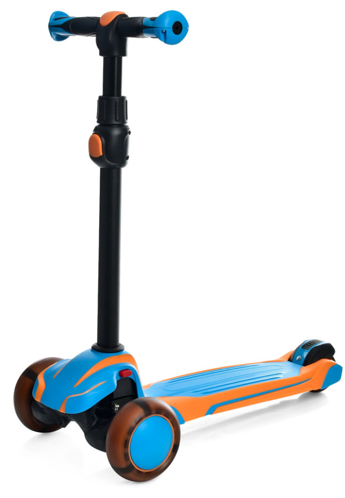 Самокат iTrike MAXI трехколесный со светящимися колесами Бежевый (DS-171-S-82)