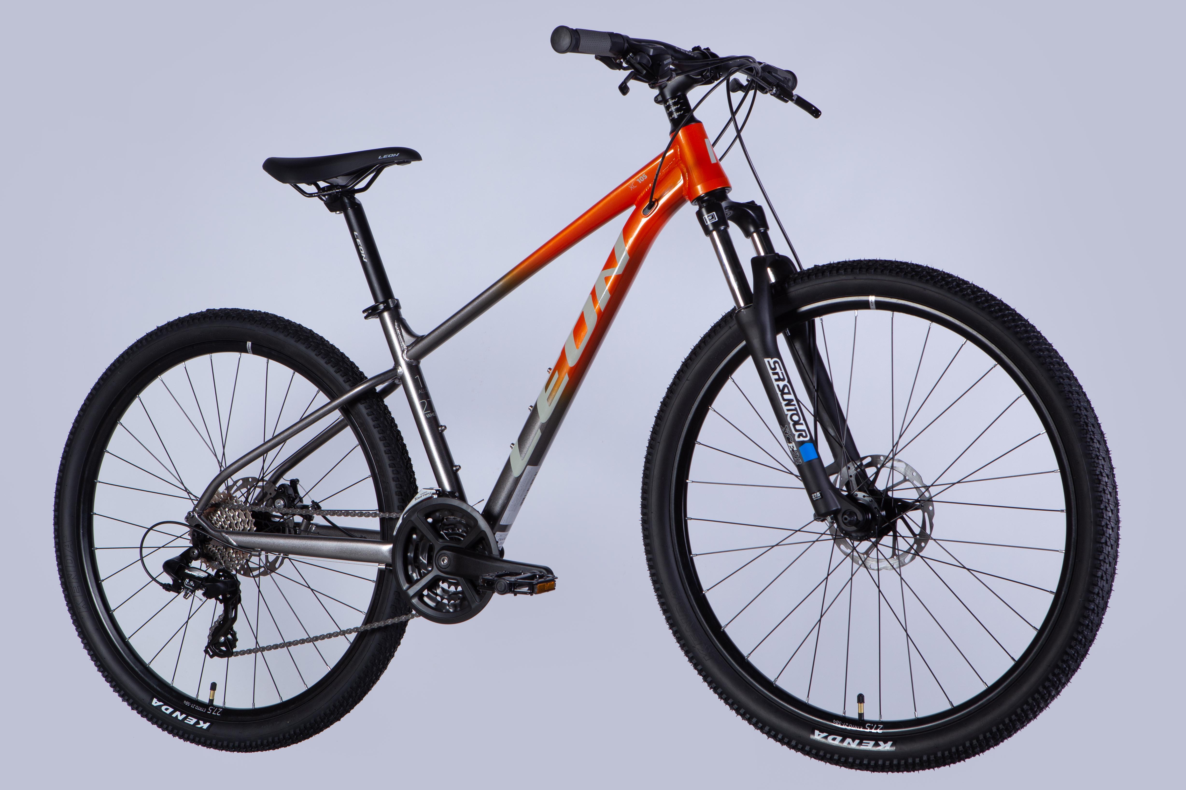 Велосипед Leon 2025 XC 105 DD CS AL 27,5" рама 16" Помаранчевий зі сріблястим (OPS-LN-27,5-021) - фото 2