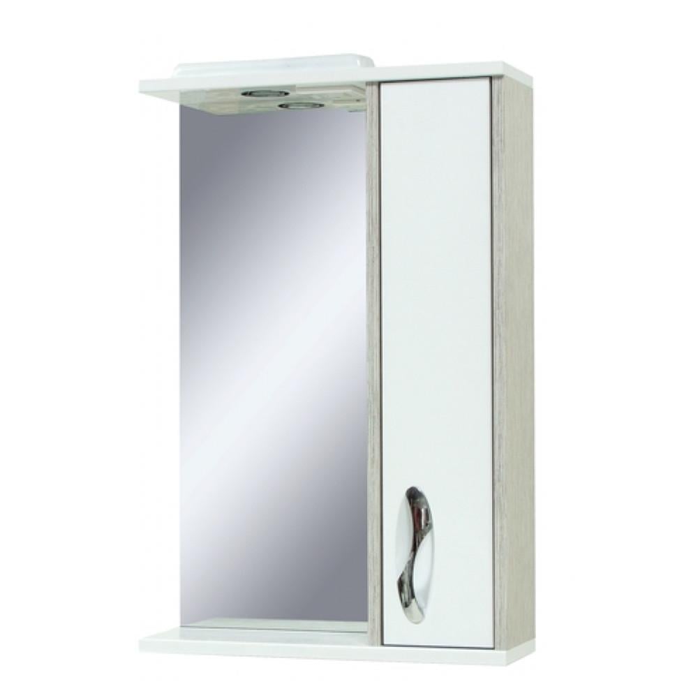 Зеркало для ванной комнаты Сириус 60" со шкафчиком Винтаж/Орфео (1930407959)