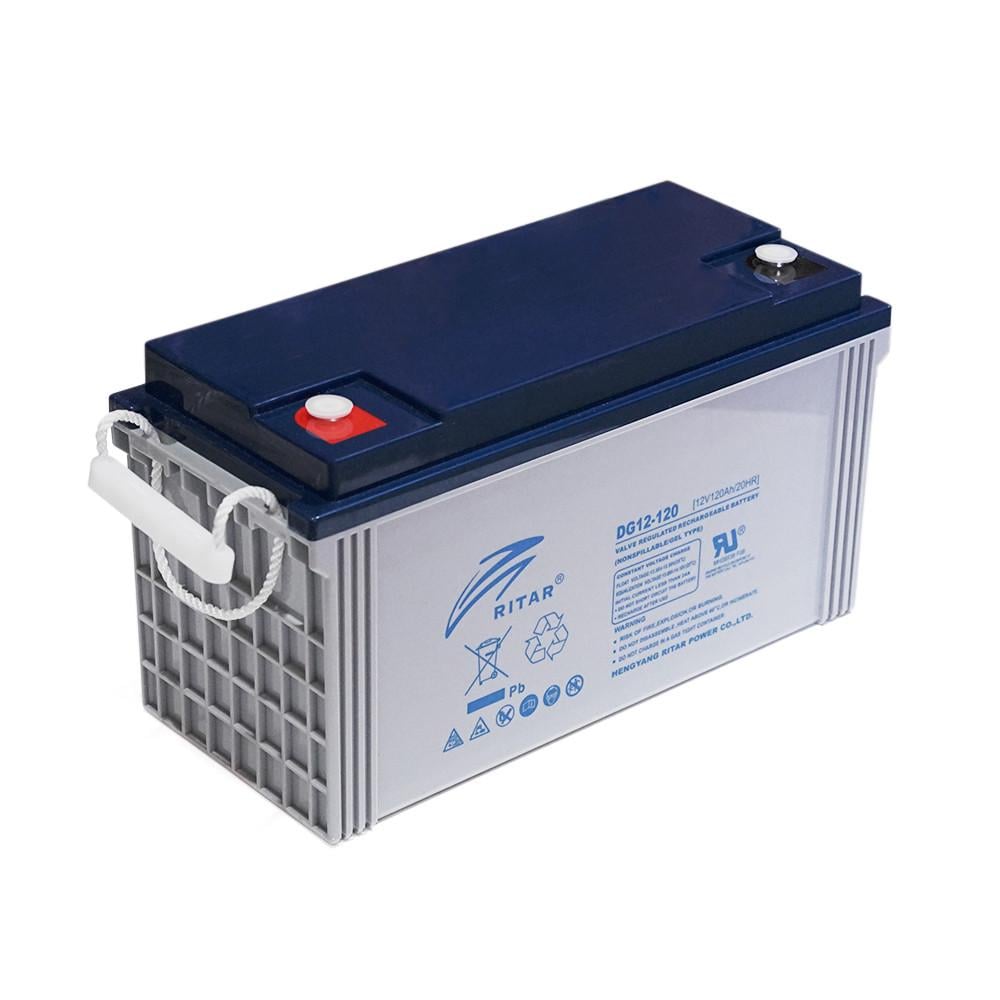 Батарея акумуляторна GEL RITAR DG12-120 Gray Case 12V 120.0Ah
