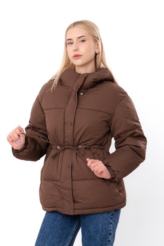 Куртка зимова стьобана жіноча приталеного крою з капюшоном Носи Своє М Шоколадний (16207) Куртка зимова стьобана жіноча приталеного крою з капюшоном Носи Своє М Шоколадний (16207)