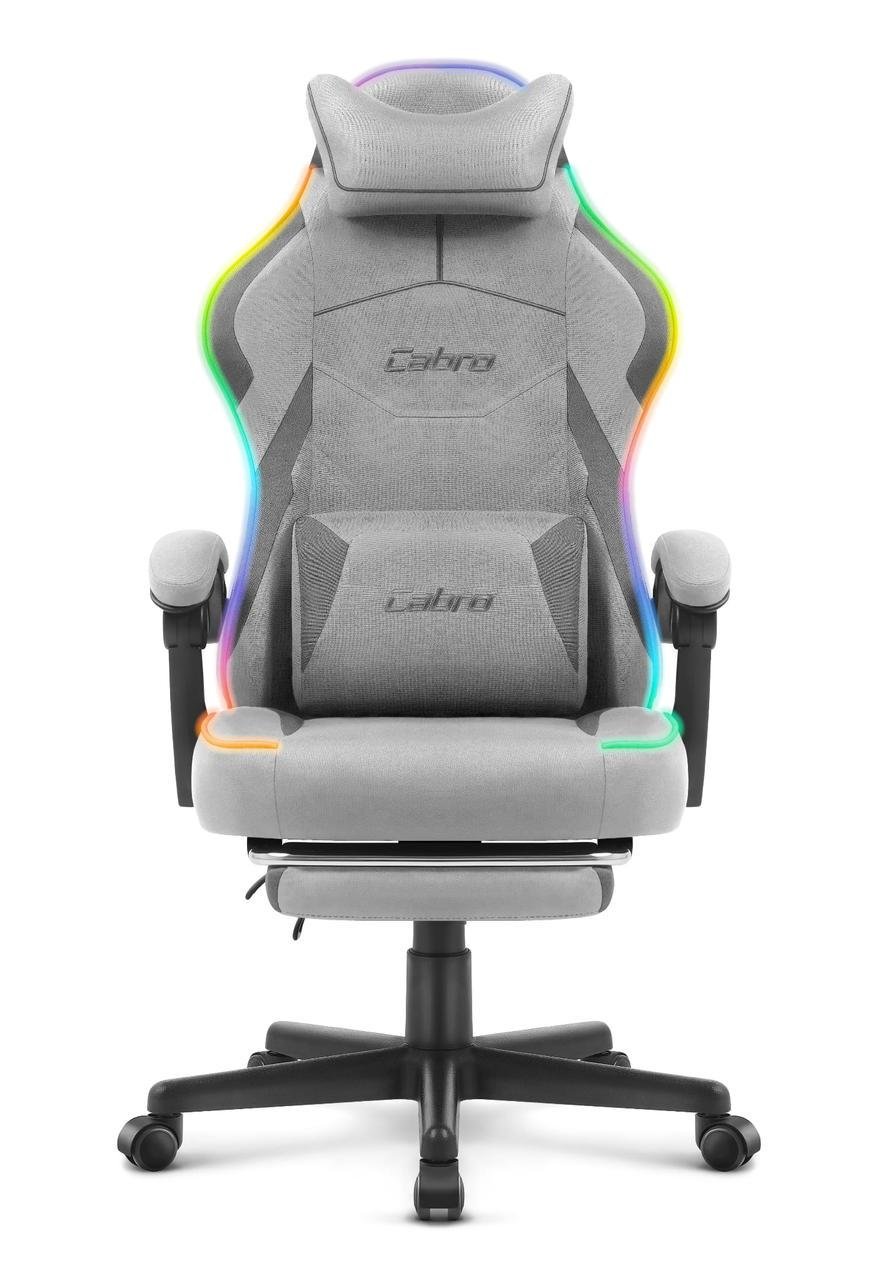 Геймерське крісло Cabro C502 LED тканина Grey (5907196011290) - фото 2 Геймерське крісло Cabro C502 LED тканина Grey (5907196011290) - фото 2