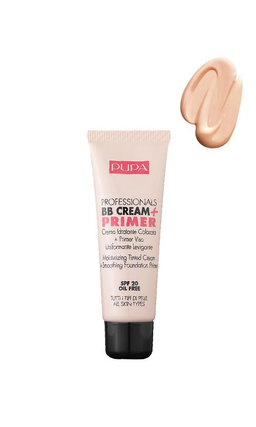 BB-крем Pupa Profesional BB Cream + Primer For Combination To Oily Skin тонуючий для жирной кожи 01 (2144) - фото 1