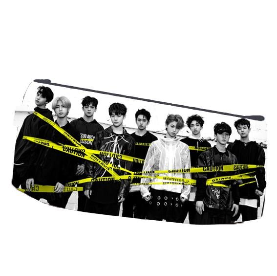 Пенал школьный Стрэй кидс Stray Kids двухсторонний 22х11 см (pn_0135)