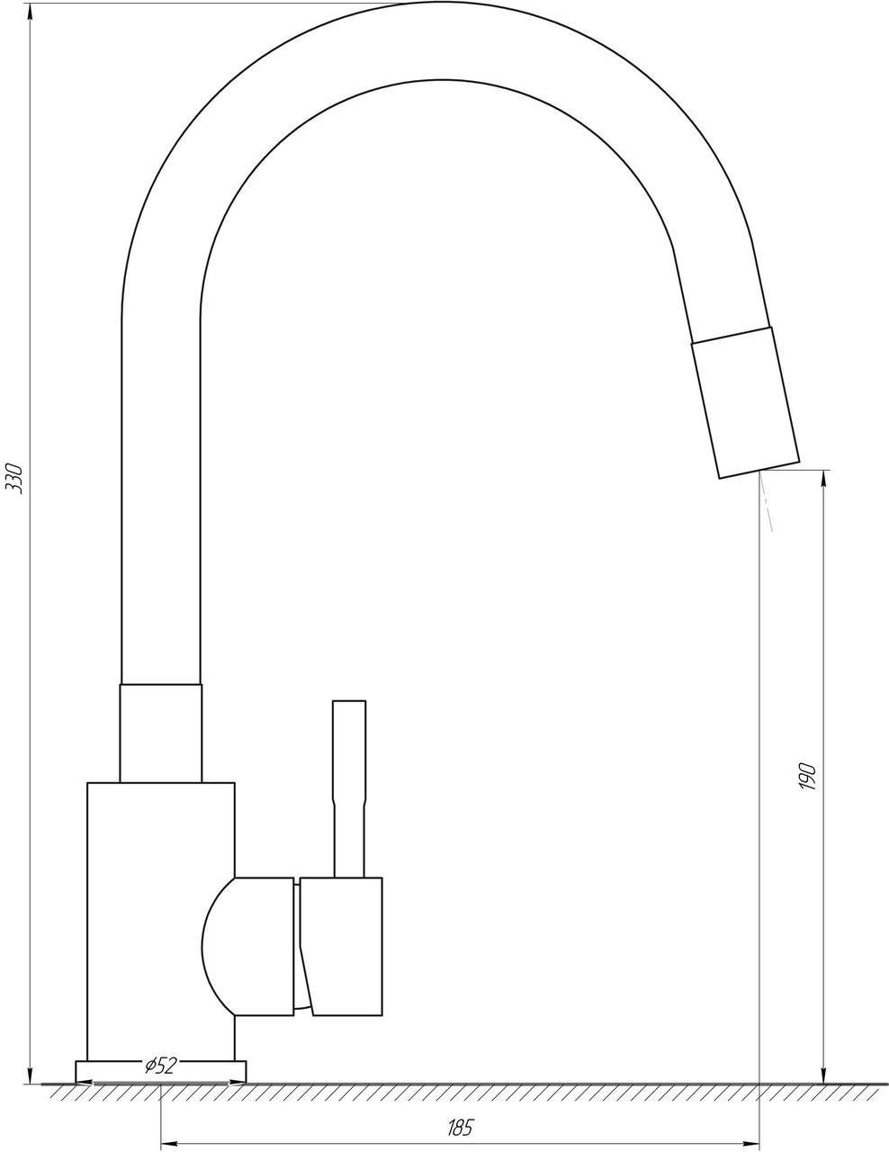 Смеситель для кухни MixMIRA MS1-203SG (000018637) - фото 4 Смеситель для кухни MixMIRA MS1-203SG (000018637) - фото 4