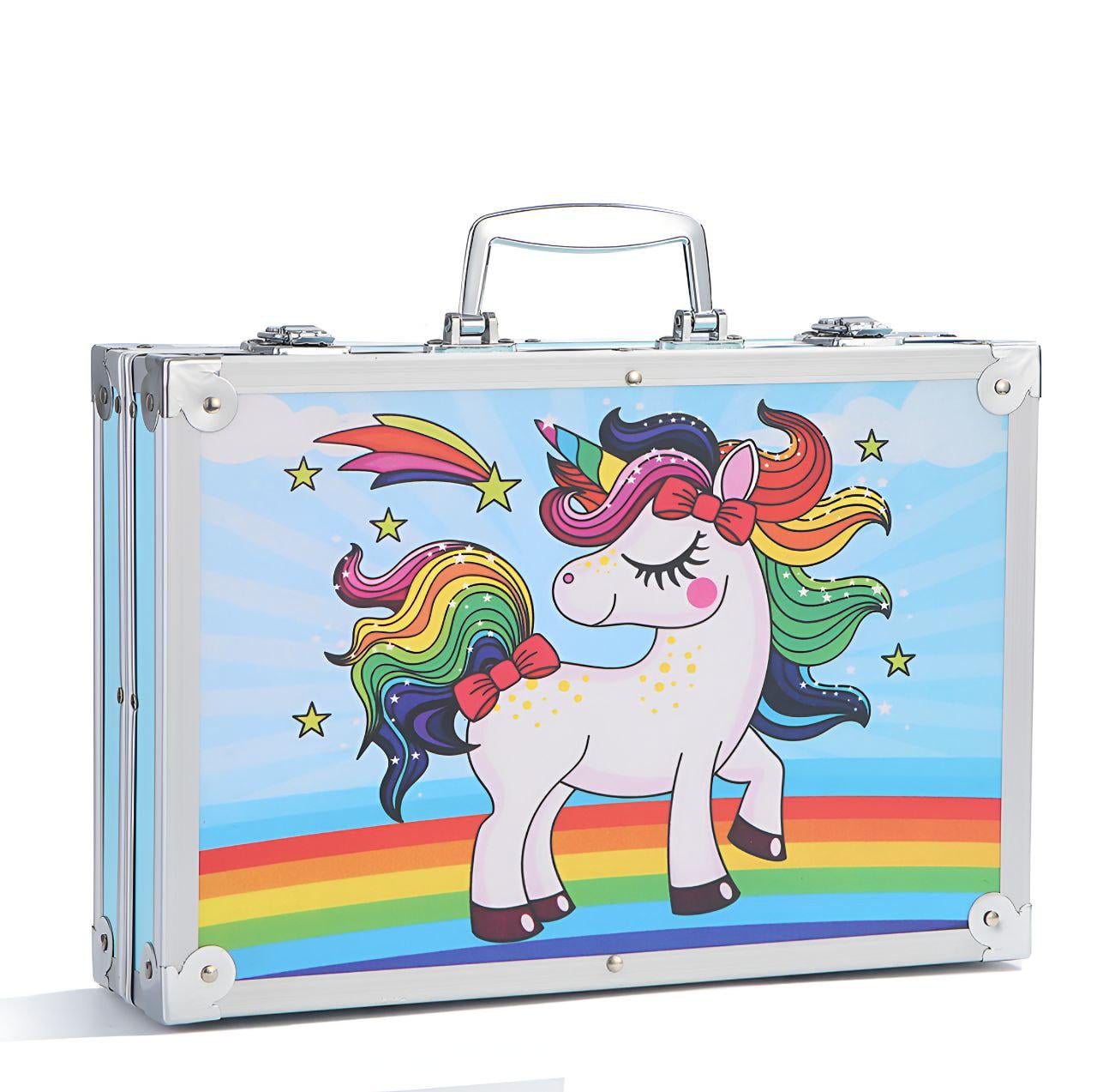 Мультинабор для рисования и творчества 12419-1/МК 145 пр. в чемодане Синий (31993803)