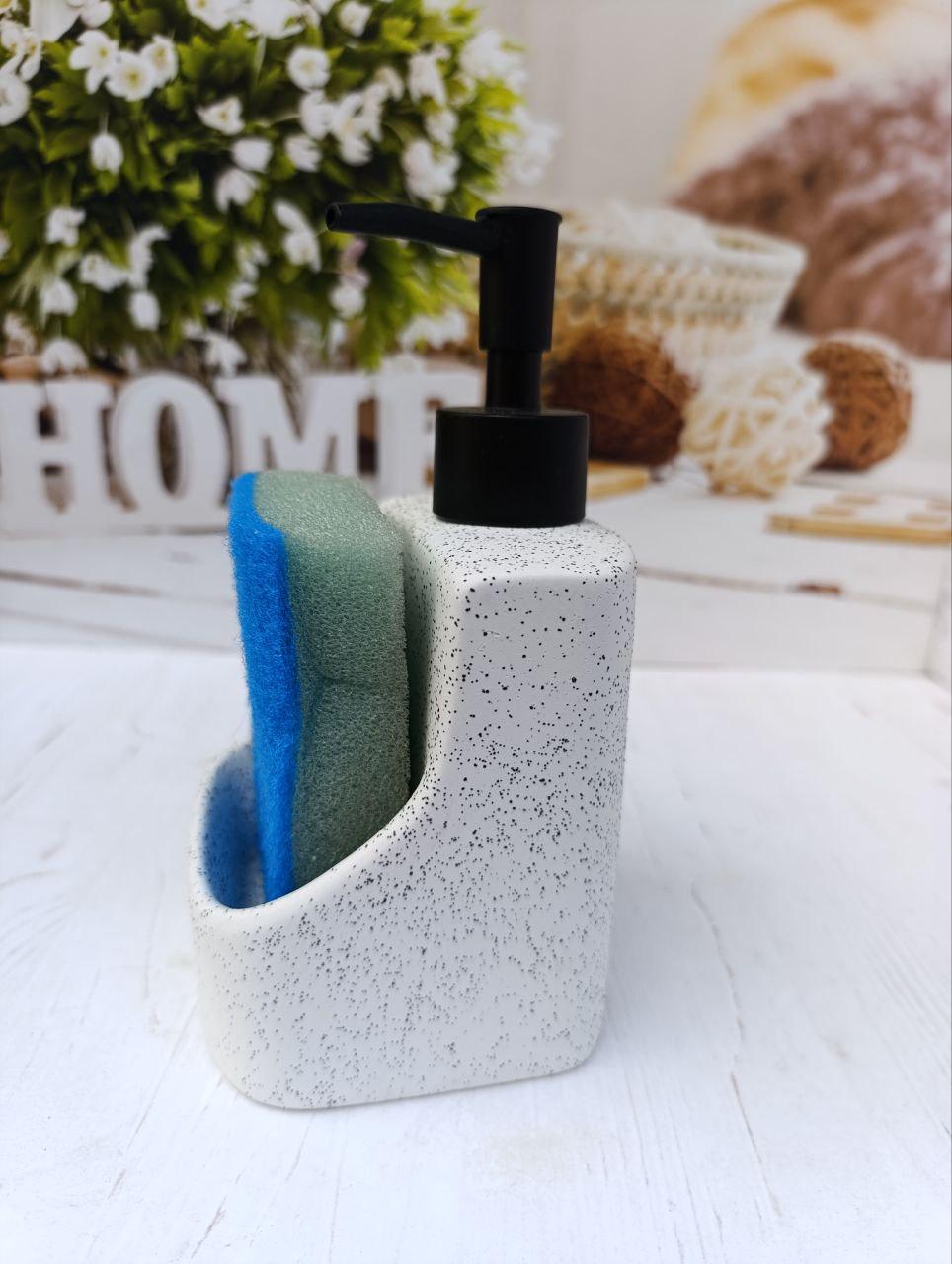 Дозатор для миючого засобу BonaDi BD-851-334 кераміка 400 мл Білий (BD-851-334) - фото 2 Дозатор для миючого засобу BonaDi BD-851-334 кераміка 400 мл Білий (BD-851-334) - фото 2