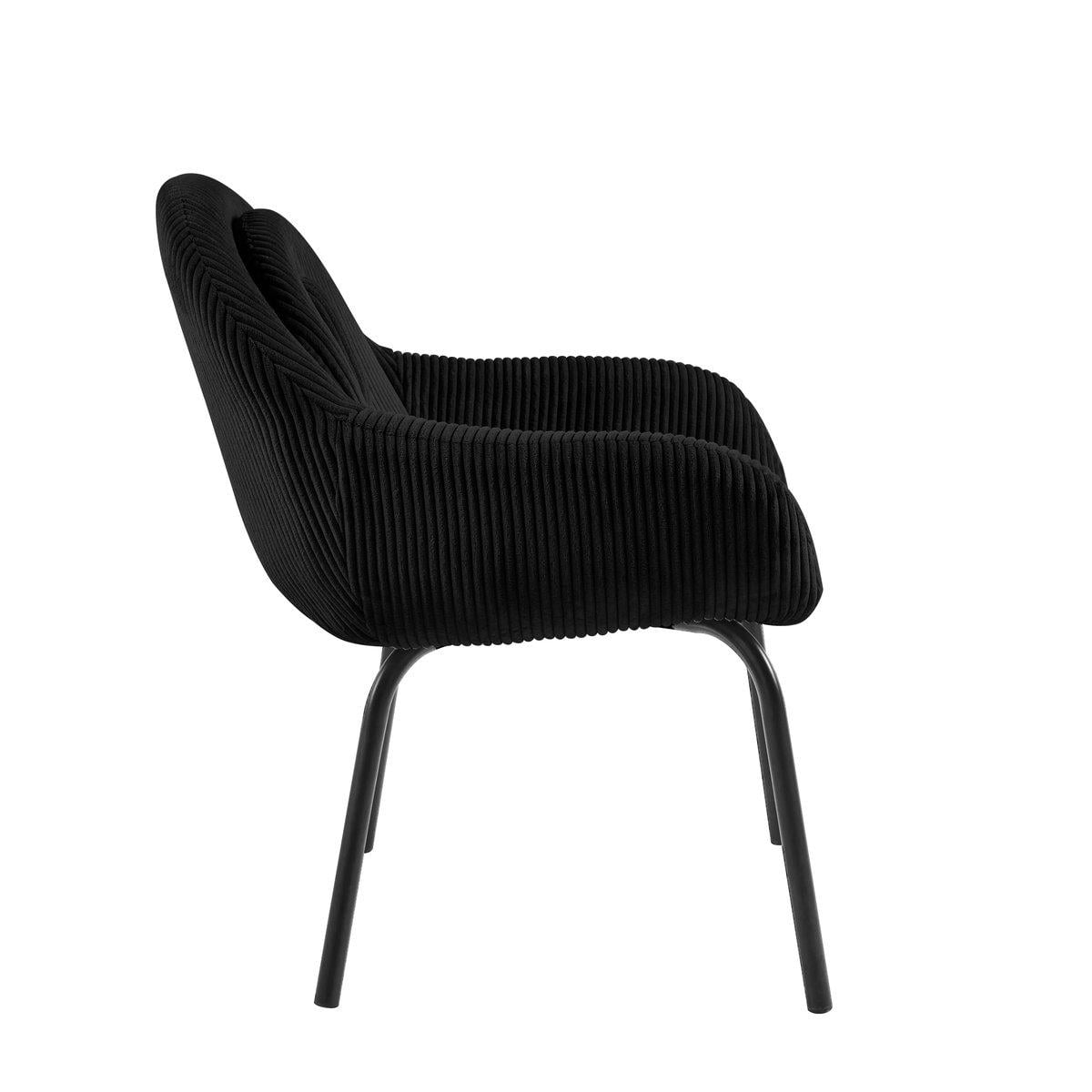 Стілець Intarsio BELLA Чорний каркас/Чорний - фото 5