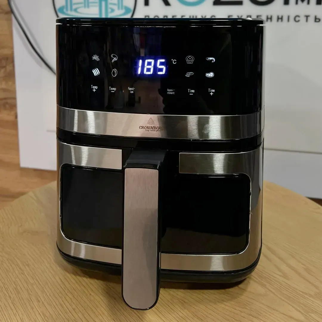 Мультипечь многофункциональная Crownberg AIR FRYER GRILL 55 литров 2000 Вт Черный