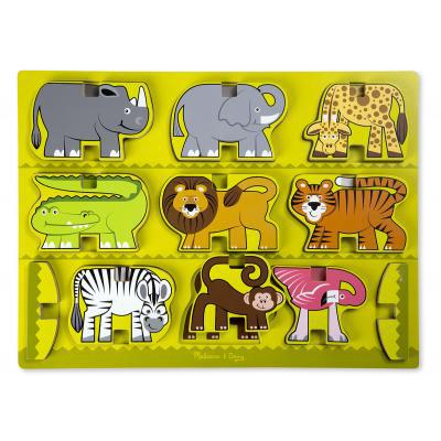 Розвиваюча іграшка Melissa&Doug дерев'яна головоломка-укладання Сафарі (MD9024)