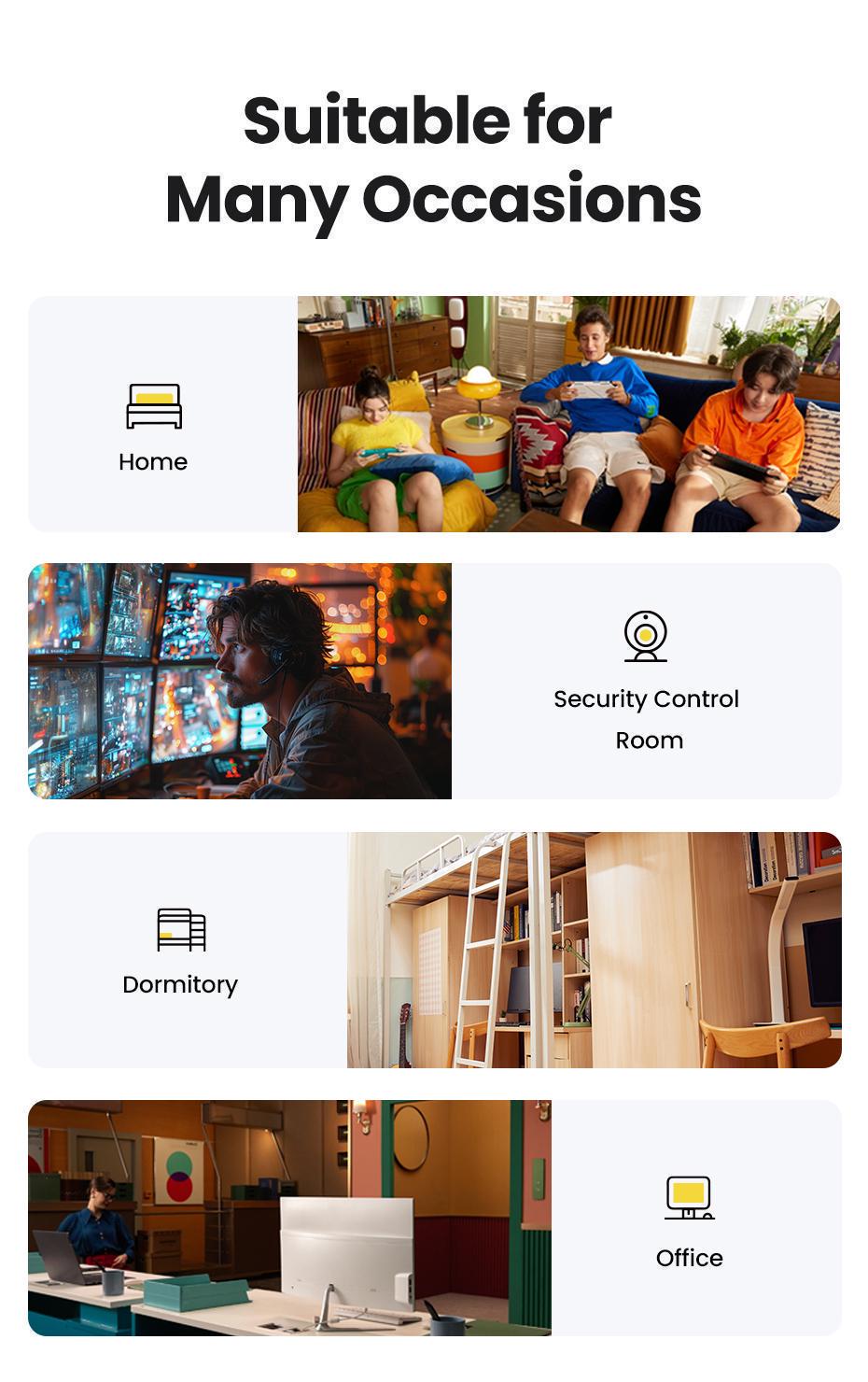 Комутатор мережевий Ugreen 5 портів 10/100/1000 мбіт/с Чорний (35492EU) - фото 9