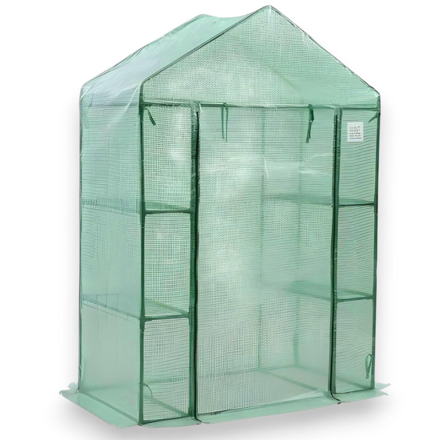 Теплица садовая для выращивания рассады Helper HP-1127 1,8 мм 143х143х195 см большая Зеленый