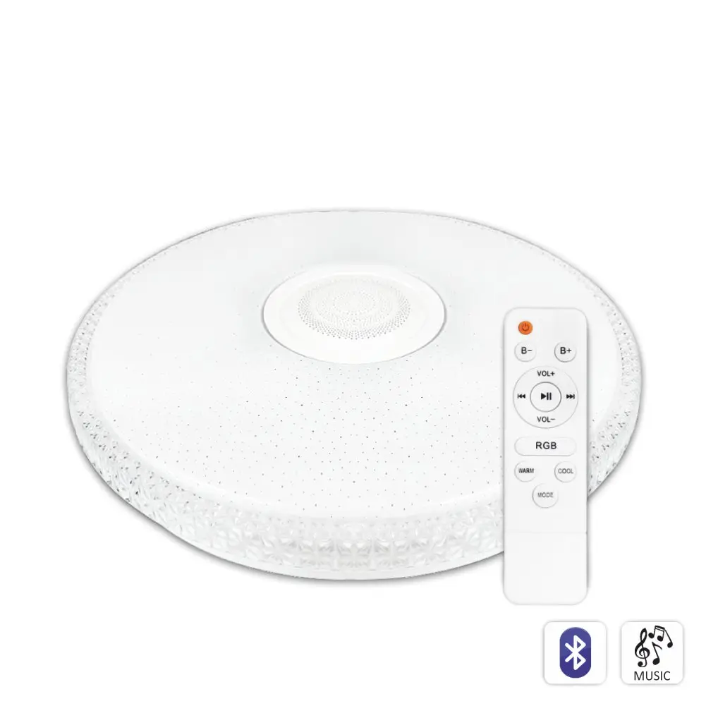 Светильник светодиодный Biom SMART SML-R47-55-M-RGB 3000-6000K 55 Вт с Д/К музыкой BT APP (00-00023959)