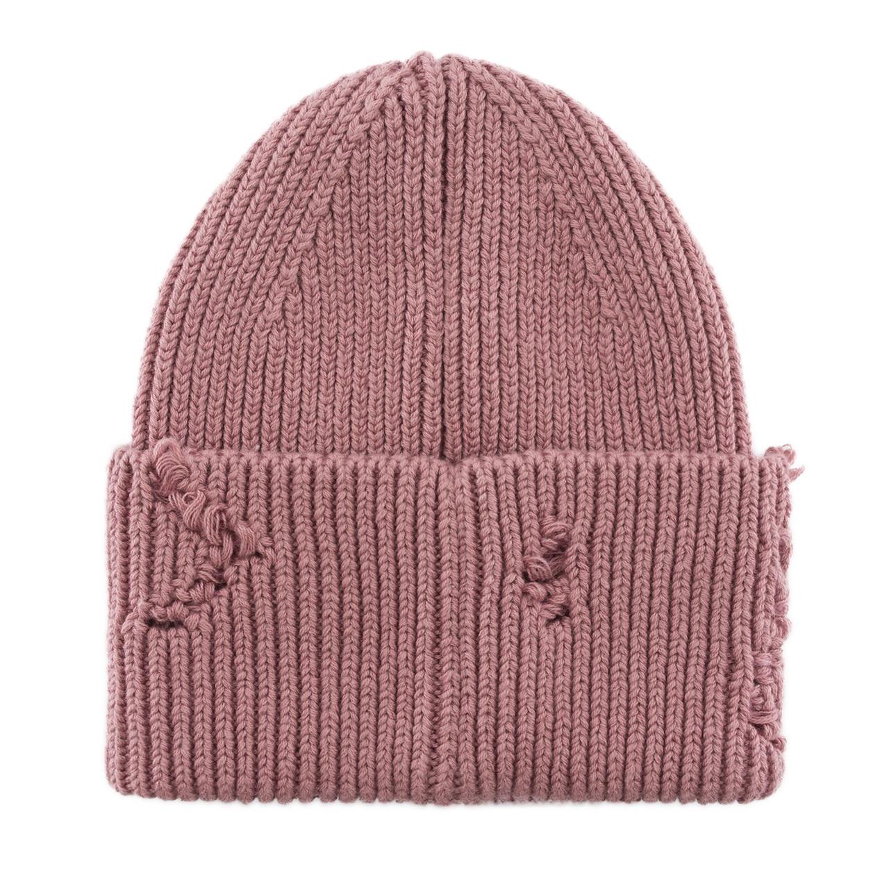 Шапка жіноча Malisa БРУНО без підкладки рвана з емблемою на відвороті one size Цикламен (269752) - фото 3