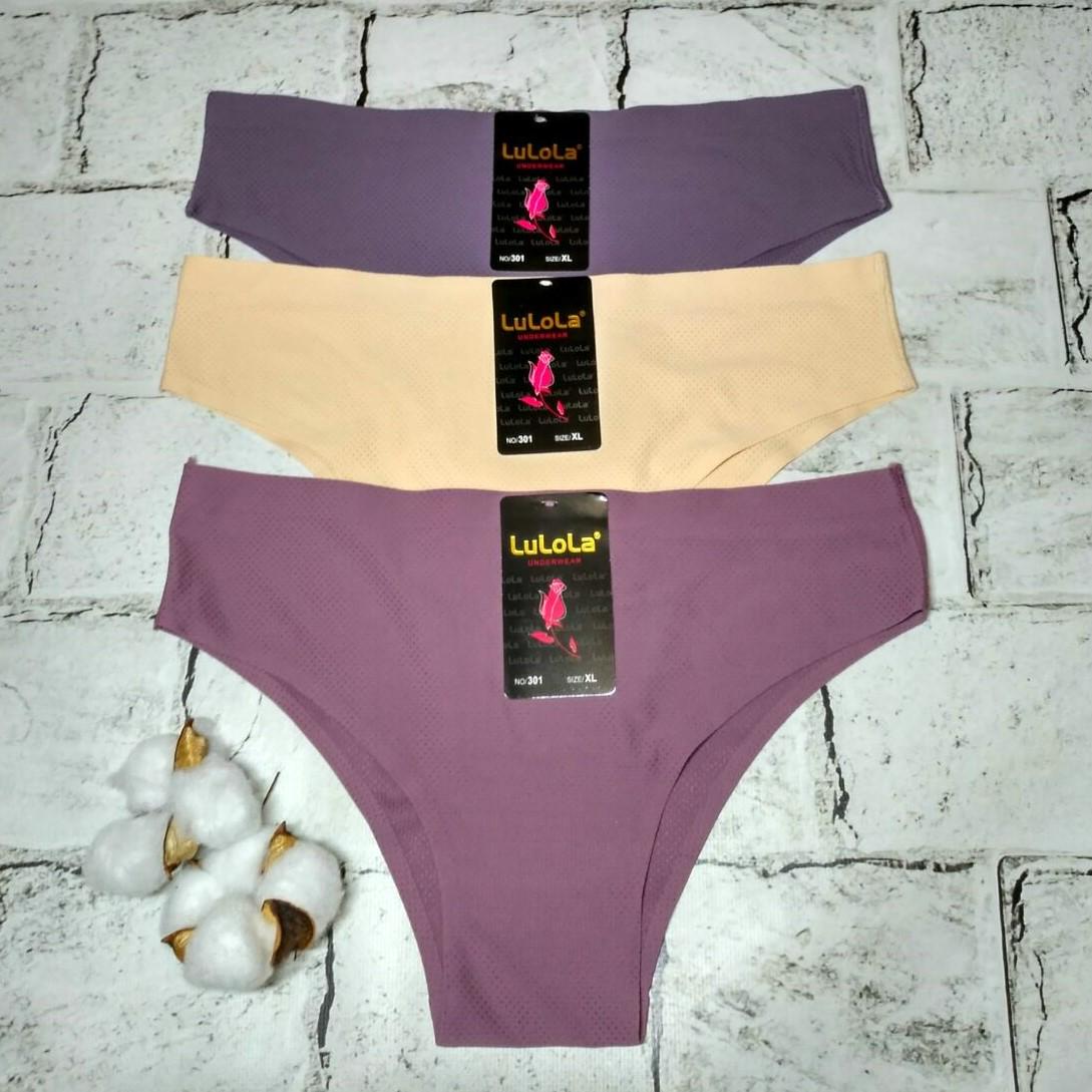 Трусики женские танга Lulola бесшовные/микрофибра р. 44/XL 3 шт. (301-13)