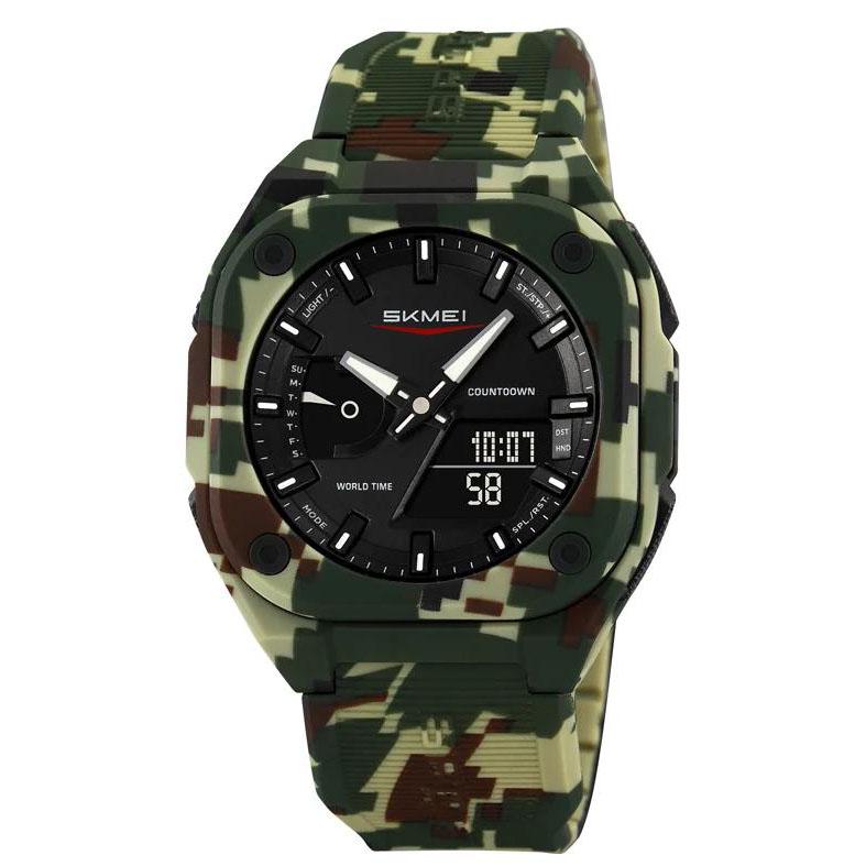Наручные часы Skmei 2328CMGN d 48 мм Camo Green (29424563)