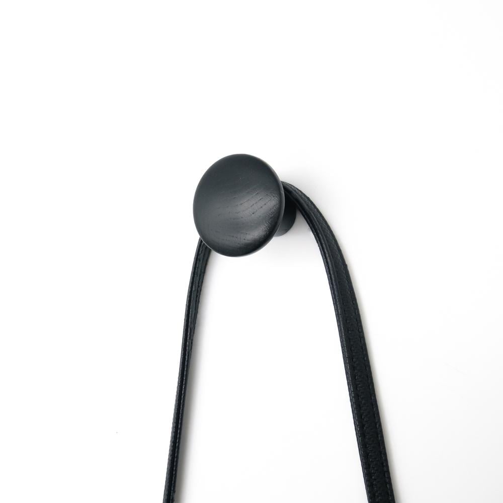 Крючок деревянный мебельный для одежды ø50 мм 1 шт. Черный (48897) - фото 7