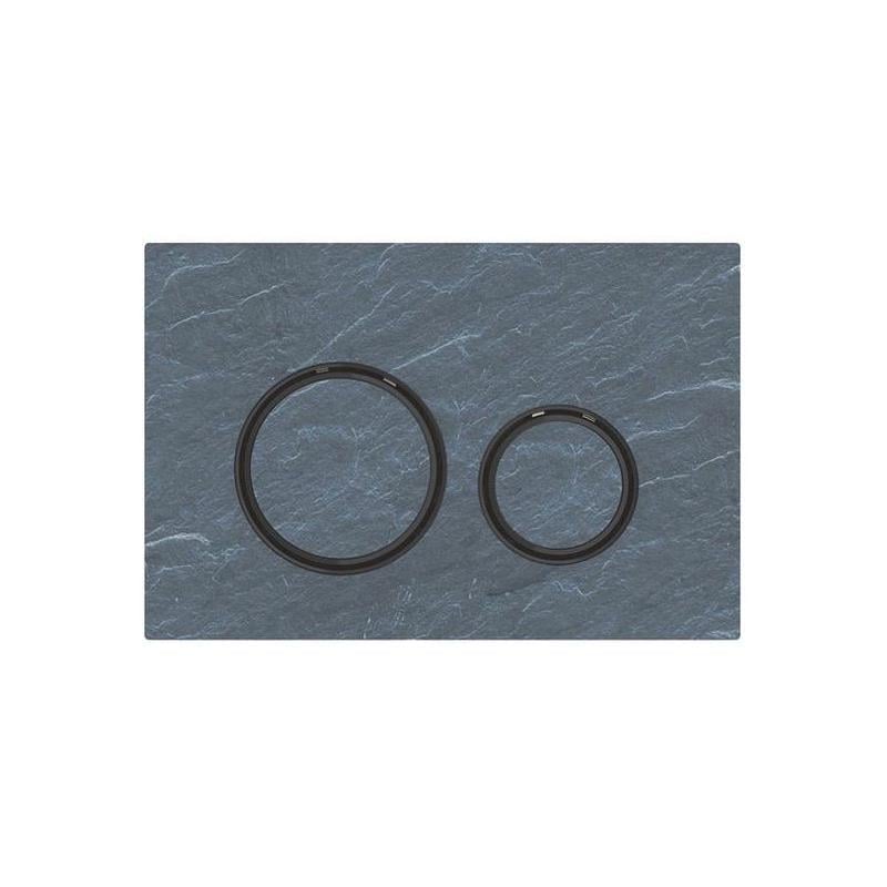 Кнопка смыва Geberit Sigma21 сланец Mustang/Черный хром (115.651.JM.1)