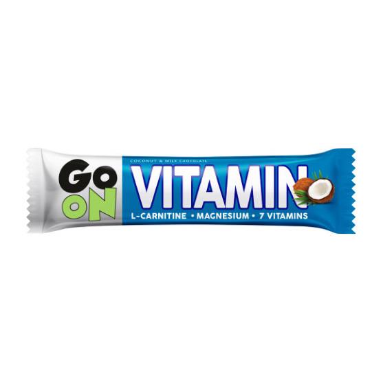 Углеводный батончик GoOn Nutrition Vitamin Bar 50 г Кокос и молочный шоколад (18732-01) - фото 1