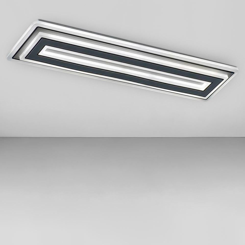 Люстра потолочная светодиодная Light House SY-20264/580 WH/BK 580х144х50 96W без пульта Белый/Черный