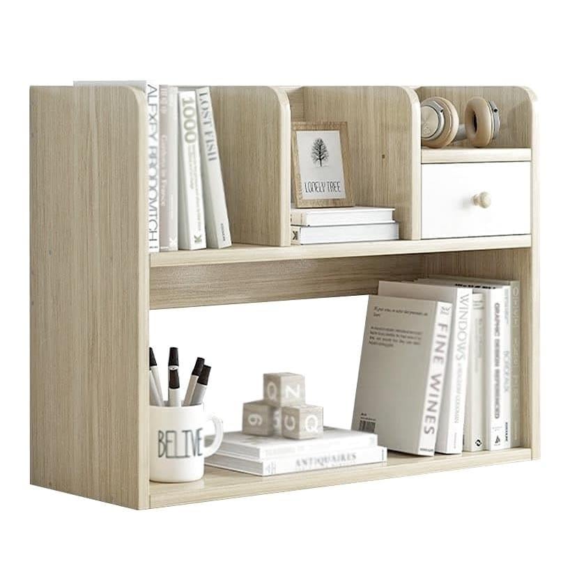 Полка-надстройка настольная из дерева Лаймер бланже (АКД-008201)