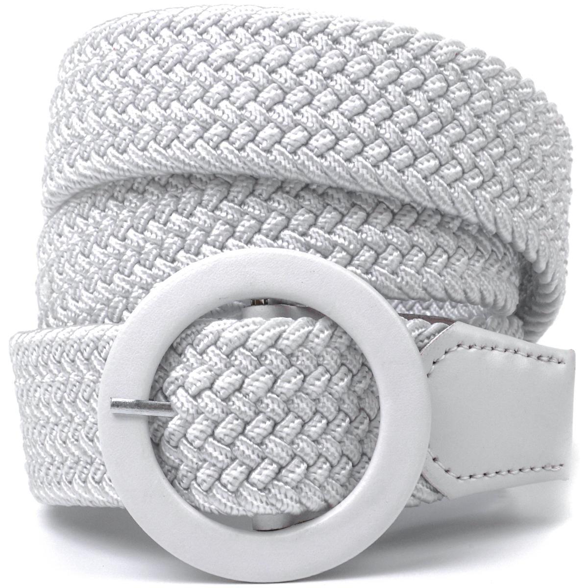 Ремень женский текстильный Vintage 20818 Белый