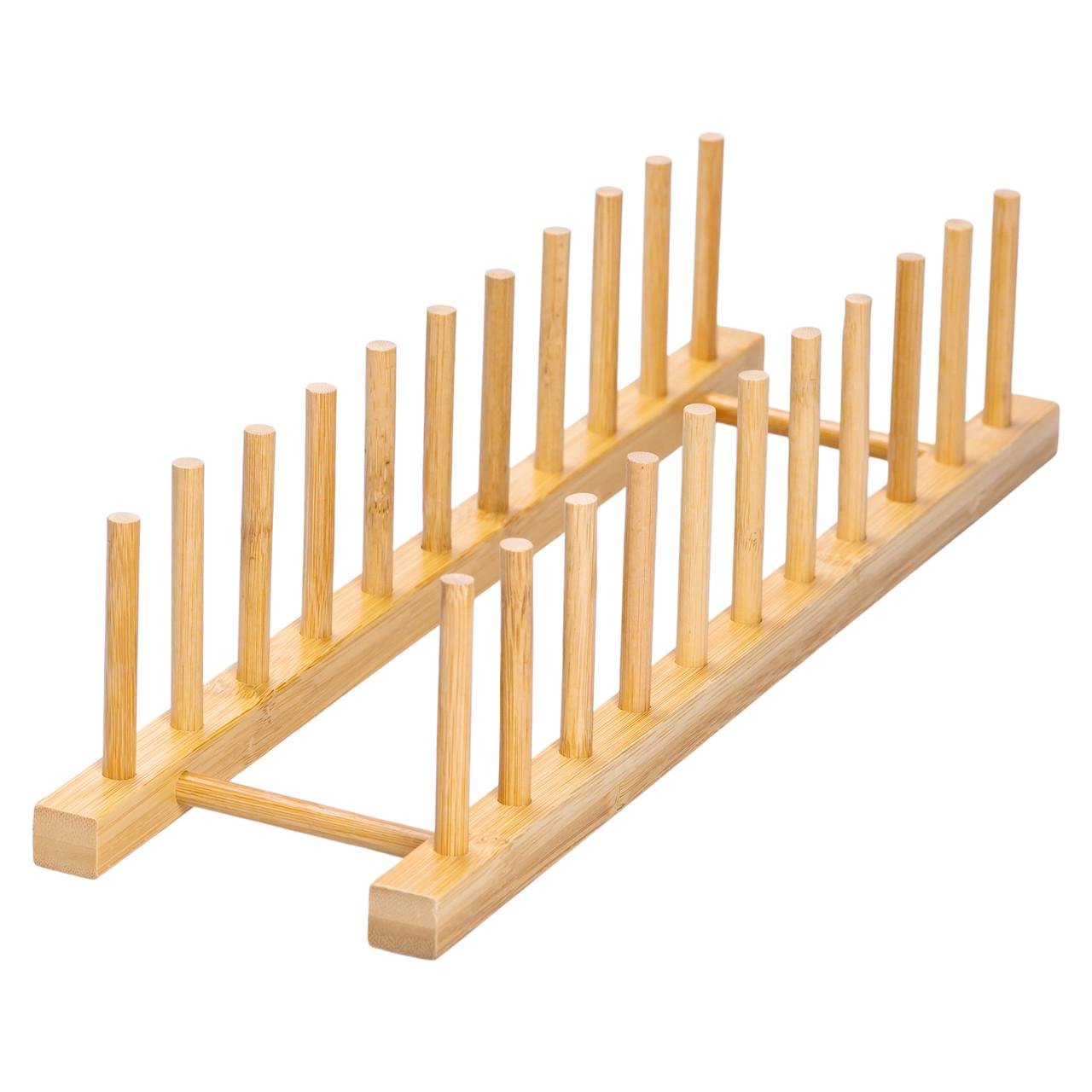 Підставка для посуду бамбукова 45х11х9,5 см (HB-40-14) - фото 4 Підставка для посуду бамбукова 45х11х9,5 см (HB-40-14) - фото 4