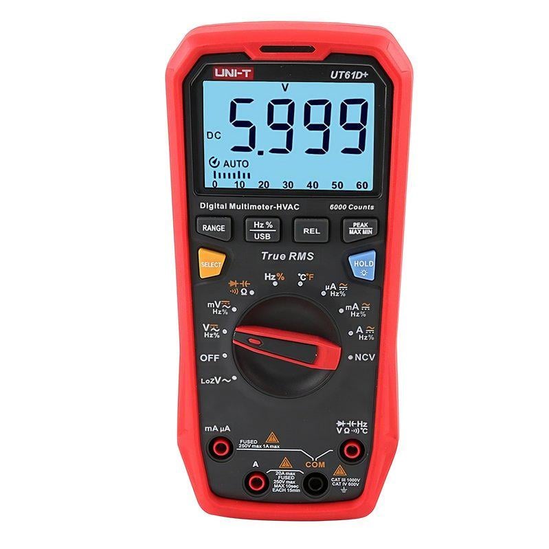 Мультиметр цифровой UNI-T UT61D+ (898460)